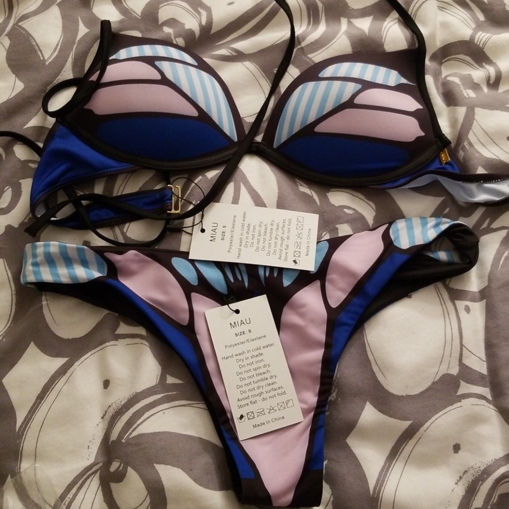 Miau Multi Print Swimsuit